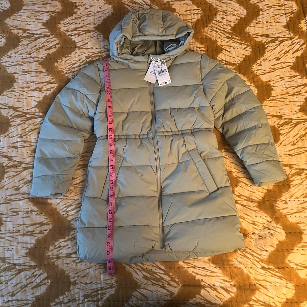 Mango Kids Green Puffer Jacket
